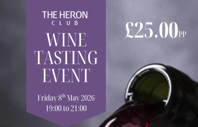 Heron Club Wine Tasting Event - 8th May 2026